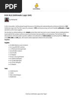 8 Bit ALU Arithmetic Logic Unit