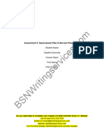 Nurs Fpx 4020 Assessment 3 Improvement Plan in Service Presentation