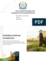 Pesticides in Soil and Groundwater