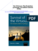 Download Survival Of The Virtuous The Evolution Of Moral Psychology 1St Edition Dennis Krebs full chapter