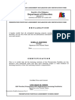 PPA 5 Declaration and Certifcation Form