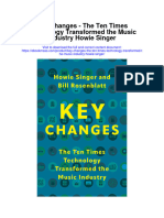 Key Changes The Ten Times Technology Transformed The Music Industry Howie Singer Full Chapter