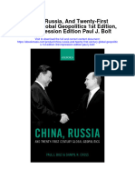 Download China Russia And Twenty First Century Global Geopolitics 1St Edition 3Rd Impression Edition Paul J Bolt full chapter