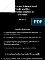 Lecture 1 - Globalisation, International Trade and the Internationalisation of Business (2024)(1)