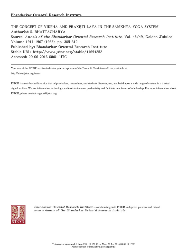 Bhandarkar Oriental Research Institute PDF God Soul