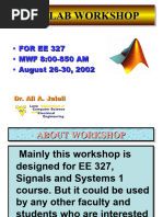 MATLAB Workshop Lecture 1