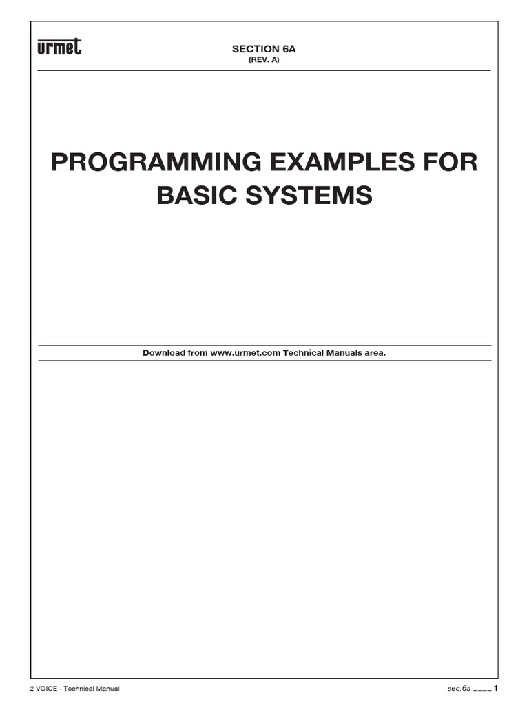 Programming examples for basic systems section 6a pdf parameter