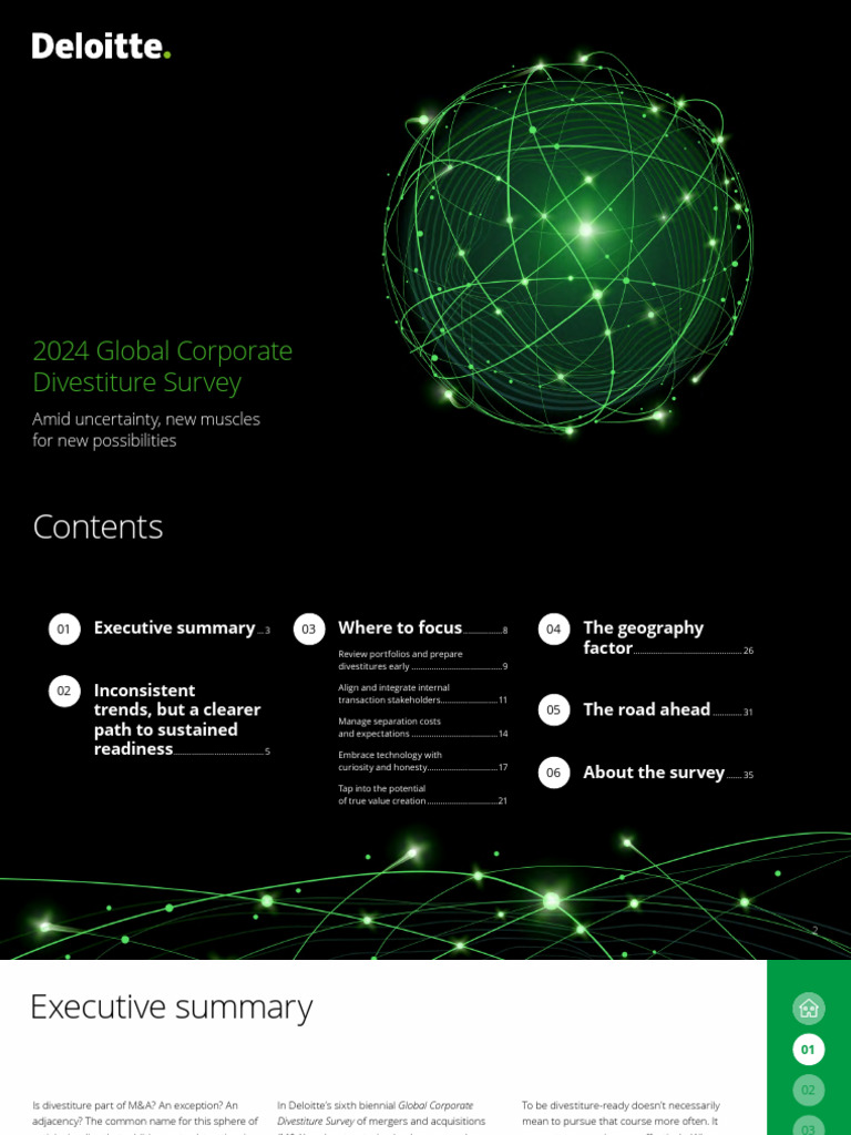 2024 Global Corporate Divestiture Insights | PDF | Mergers And ...
