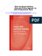 Secdocument - 860download Chinas Belt and Road Initiative Impacts On Asia and Policy Agenda 1St Ed Edition Pradumna B Rana Full Chapter