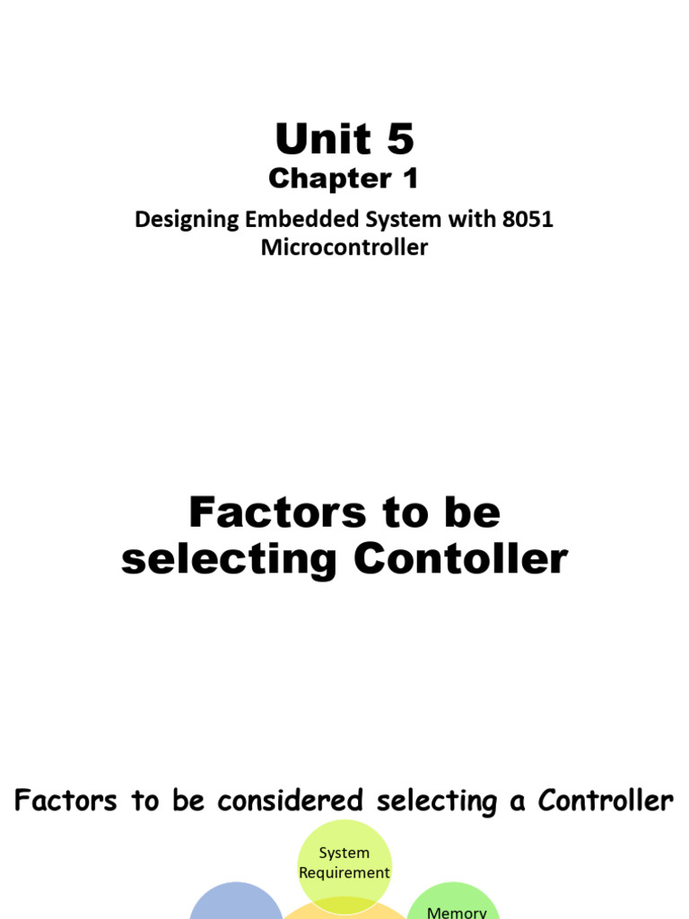 Selecting 8051 Microcontroller Factors | PDF | Microcontroller | Office ...