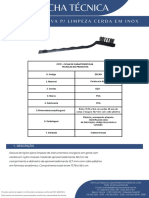 ESCOVA Para  LIMPEZA CERDA EM INOX IMPULSO-MEDICAL