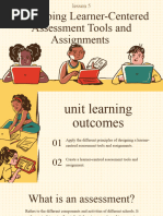 Developing Learner-Centered Assessment Tools and Assignments 