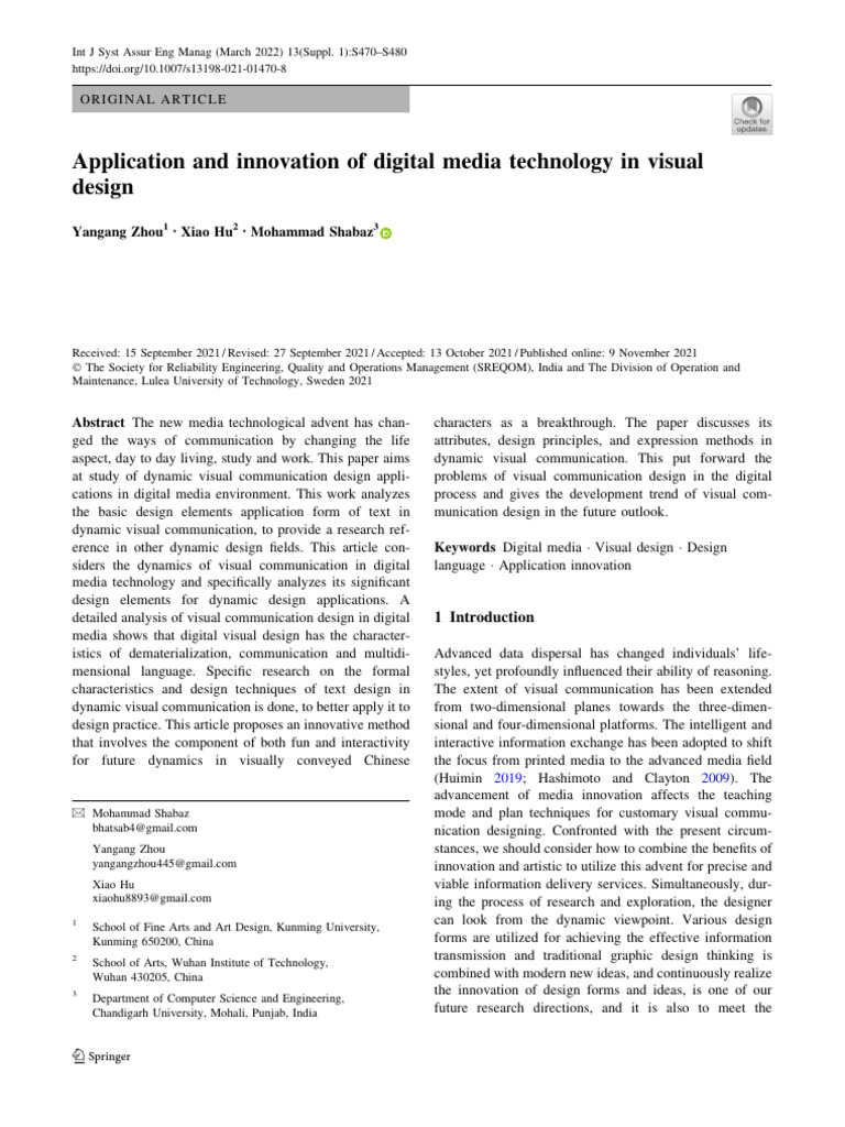 Digital Media in Visual Design Innovation | PDF | Page Layout ...
