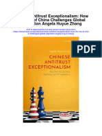 Chinese Antitrust Exceptionalism How The Rise of China Challenges Global Regulation Angela Huyue Zhang Full Chapter