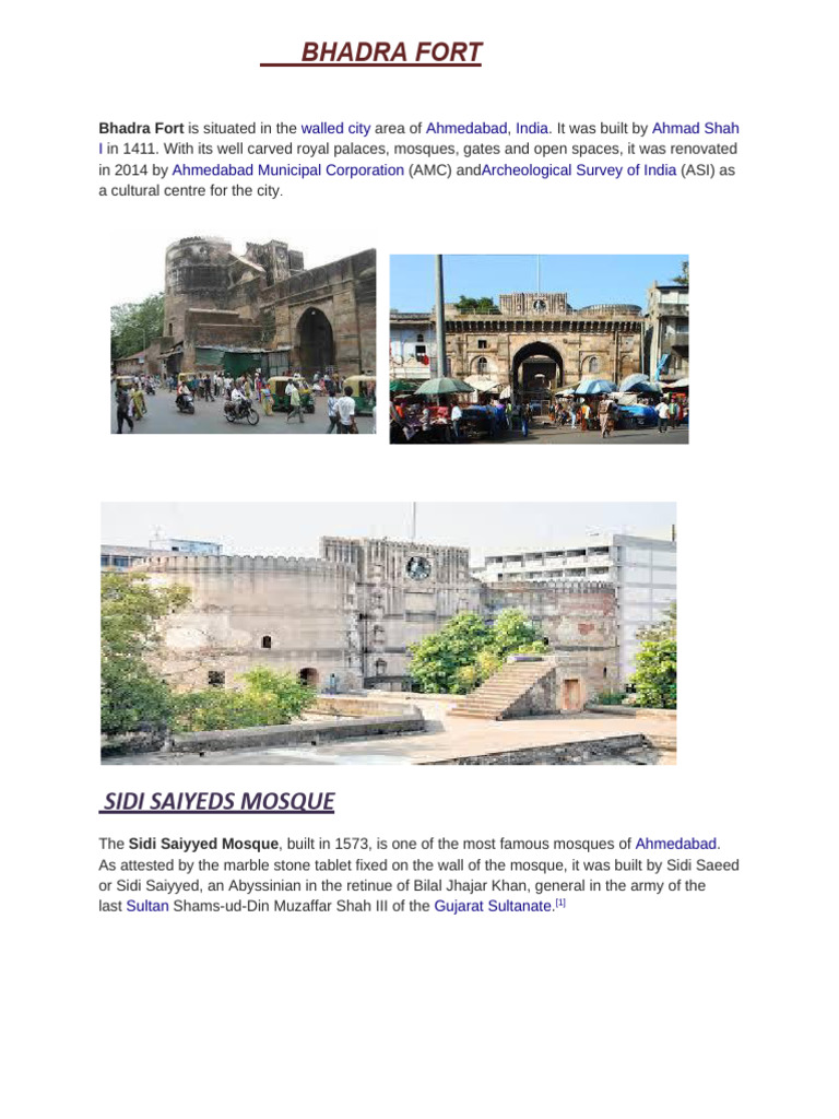 Gujarat Monuments PDF Architectural Design Architecture