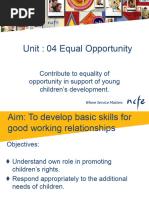 Unit 4 - Equal Opportunites