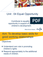Unit 4 - Equal Opportunites