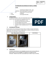 Certificado de Medición de Sistema de Puesta A Tierra