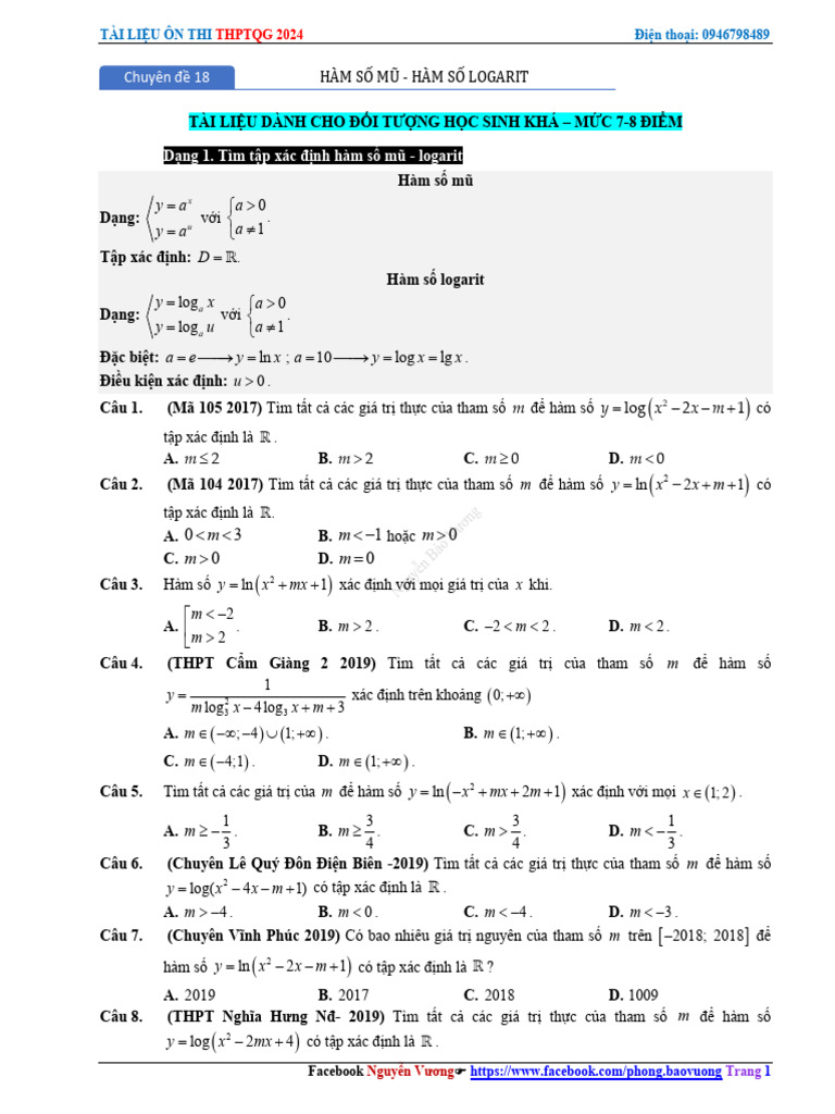 chuyên đề 18 | PDF