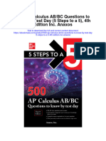 Download 500 Ap Calculus Ab Bc Questions To Know By Test Day 5 Steps To A 5 4Th Edition Inc Anaxos full chapter