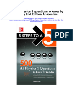 500 Ap Physics 1 Questions To Know by Test Day 2Nd Edition Anaxos Inc Full Chapter