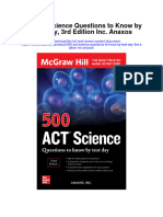 500 Act Science Questions To Know by Test Day 3Rd Edition Inc Anaxos Full Chapter