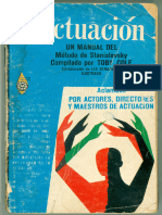 Actuación Un Manual Del Método Stanislavski