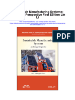 Sustainable Manufacturing Systems An Energy Perspective First Edition Lin Li Full Chapter