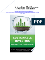 Download Sustainable Investing What Everyone Needs To Know H Kent Baker full chapter