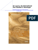 Sustainable Luxury An International Perspective Claudia E Henninger Full Chapter