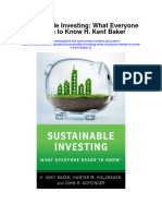 Sustainable Investing What Everyone Needs To Know H Kent Baker 2 Full Chapter