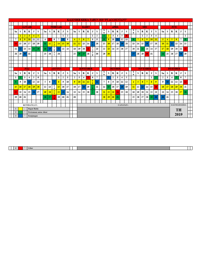 Kalender Kerja | PDF