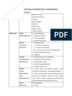 Sistematika Penulisan Penelitian Sosiologi