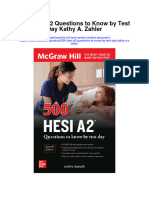 Download 500 Hesi A2 Questions To Know By Test Day Kathy A Zahler full chapter