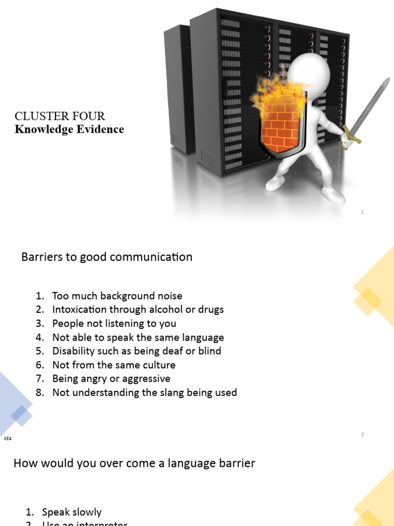 Cluster Four 15oct22 KE | PDF | Body Language | Nonverbal Communication