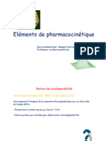 Elements de Pharmacocinétique Suite Cours 2023