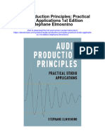 Audio Production Principles Practical Studio Applications 1St Edition Stephane Elmosnino Full Chapter