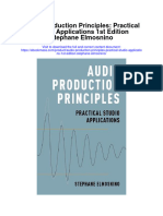 Download Audio Production Principles Practical Studio Applications 1St Edition Stephane Elmosnino full chapter