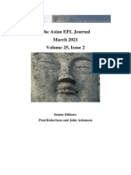 Asian EFL Journal Volume 25 Issue 2 March 2021