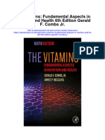 The Vitamins Fundamental Aspects in Nutrition and Health 6Th Edition Gerald F Combs JR All Chapter