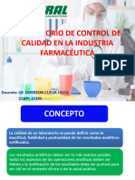 Laboratorio de Control de Calidad en La Industria Farmacéutica