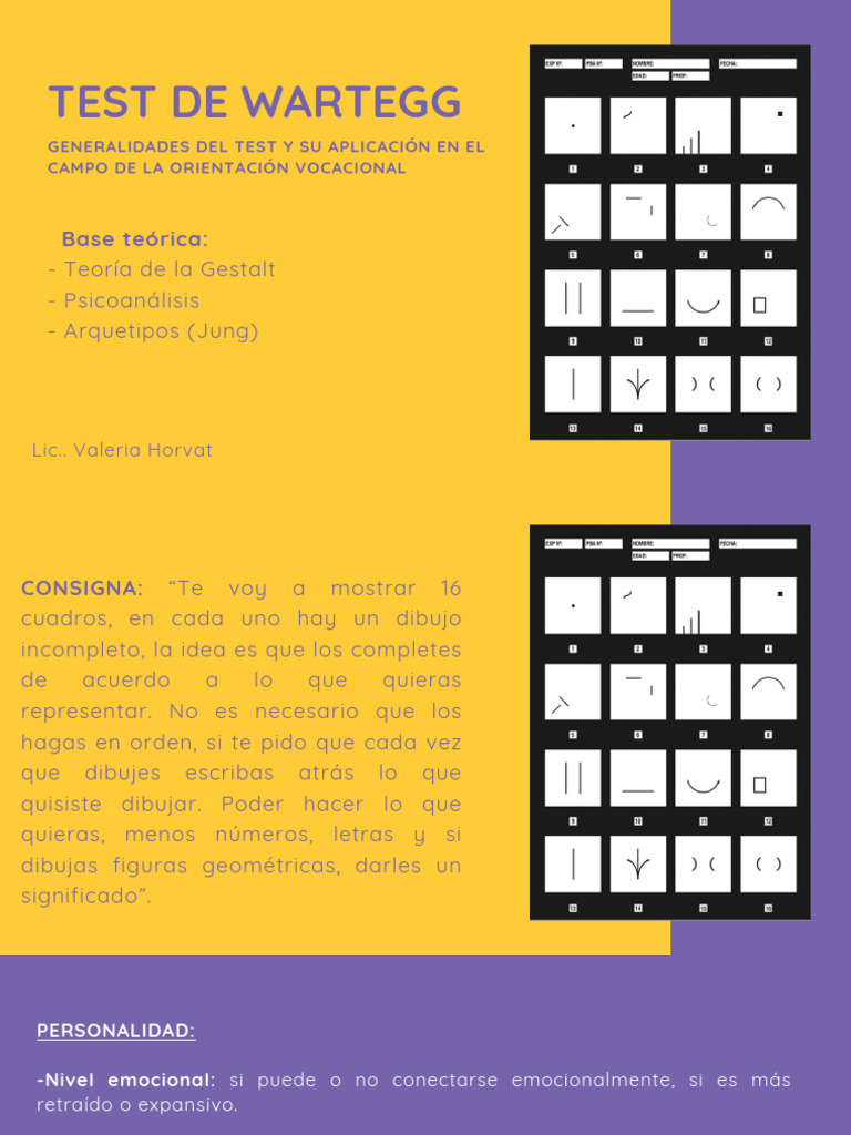 Test de Wartegg | PDF | Pensamiento | Dibujo