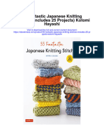 55 Fantastic Japanese Knitting Stitches Includes 25 Projects Kotomi Hayashi Full Chapter
