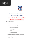 Microbiology Test Revision