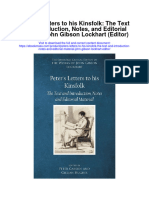 Peters Letters To His Kinsfolk The Text and Introduction Notes and Editorial Material John Gibson Lockhart Editor All Chapter