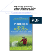 Download Pesticides In Crop Production Physiological And Biochemical Action Prabhat Kumar Srivastava Editor all chapter