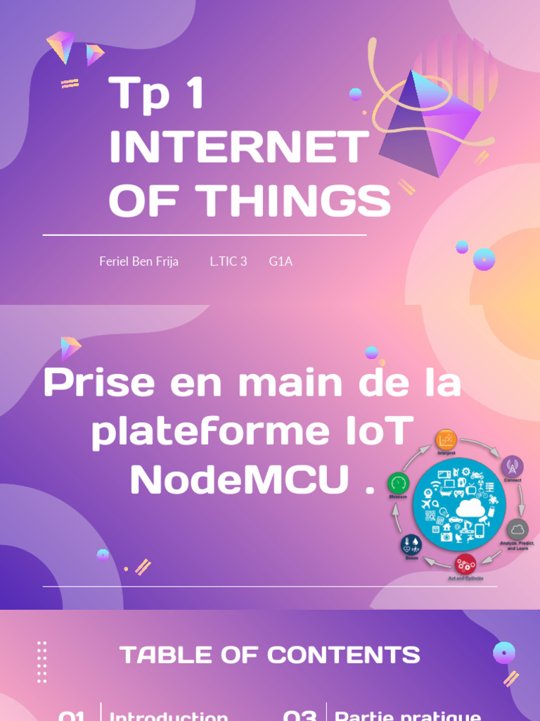 Compte Rendu Iot | PDF | Internet des objets | Capteur