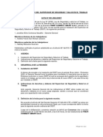 Acta de Instalación Del Supervisor de SST