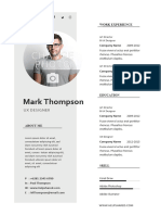 Minimalist CV Template Concept