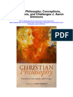 Christian Philosophy Conceptions Continuations and Challenges J Aaron Simmons Full Chapter
